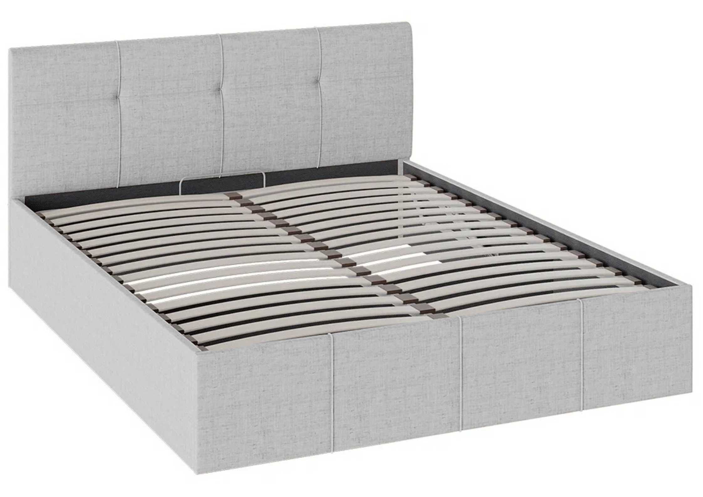 Szare łóżko 180x200cm